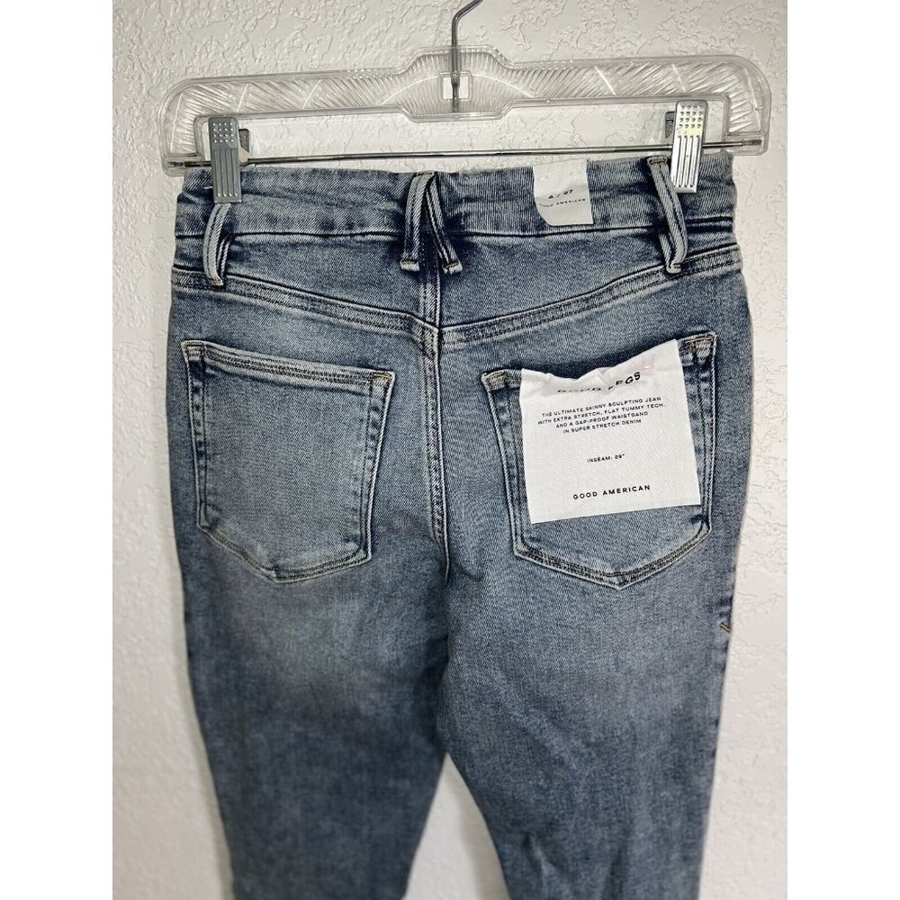 Good American Good Legs Indigo 094 Jeans Size 4/27 $149 NWTS NEW Inseam29” (Y1) - Picture 12 of 12